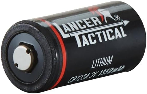 Lancer Tactical CR123A 1300mAh Lithium Batteries, 3 Volt, 10-Year Shelf Life for High Intensity Flashlight