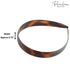 Parcelona Women's 3/4" Tortoise Shell Brown Celluloid Headband, Made in France