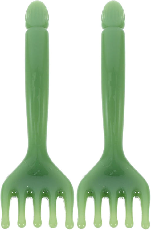 TOPPERFUN 2pcs Resin Scalp Massager Tool and Gua Sha Head Comb for Manual