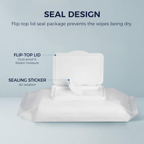 LOUKIN Whiteboard Cleaning Wipes, Non-Toxic Dry Erase Wipes, 50 Wipes Per Pack for Effective Cleaning