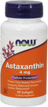 NOW Supplements Astaxanthin 4 mg - 90 Softgels from Non-GMO Haematococcus Pluvialis Microalgae with Lutein