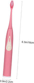 HAKIDZEL Portable Sonic Electric Toothbrush for Adults Pink High-Frequency Vibration Ergonomic Handle Lightweight