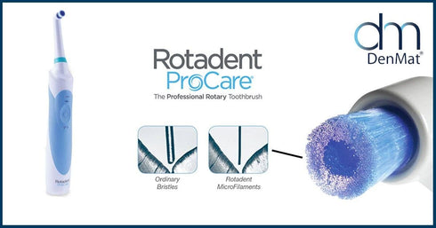 Hollow-Tip Replacement Brush Head, Fits ROTADENT PROCARE/Contour Toothbrush Models ONLY (Does NOT FIT Classic, Legacy,