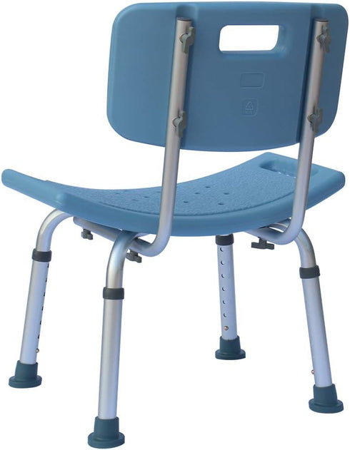 QJR Bath Chair Comfortable Shower Chair Adjustable Handicap Shower Chair Seat Bench Aluminium Alloy for Seniors Elderly