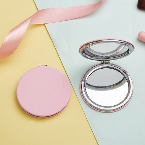 50 PCS Small Mini Makeup Sponges, Multi Colored Beauty Blender with Makeup Mirror, Facial Tools