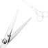 Professional Hair Cutting Scissors Kit - Home Haircutting Barber/Salon Thinning Shears with Comb and Case (Silver)