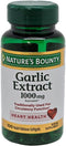 Nature's Bounty Garlic Extract 1000 mg, Promotes Heart Health and Cholesterol Support, 100 Rapid Release Softgels