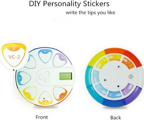 Ruitutedianzi 1 7-Day Piece Automatic Pill Dispenser Portable Electronic Medication Organizer White Weekly Smart Timing