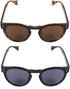 2 Pack Bifocal Reading Sunglasses for Women - Outdoor Reader Glasses in Vintage Round Shape
