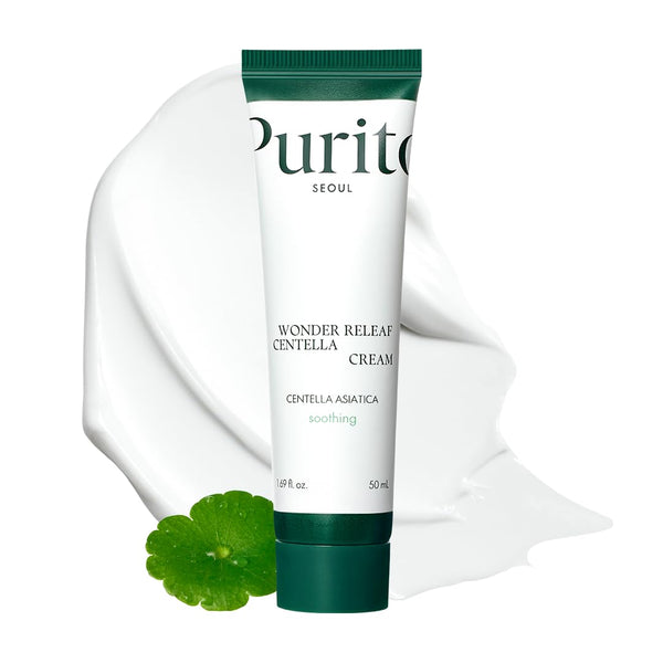 PURITO Centella Cream, Korean Facial Cream for All Skin Types, Soothing K-Beauty Skincare, 50ml 1.7 fl.oz