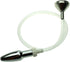 Metal Bullet Anal Plug with Hole for Men and Women Transparent Hose Enema Cleaning Irrigator Metal Funnel Injector Sex