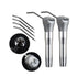 2PCS Dental Air Water Spray Syringe, Triple 3 Way with 2 Nozzles Tips, Metal Handle + 4Pcs Alloy Nozzles