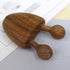 Rosojodg Yellow Natural Sandalwood Scraping Massage Tool Facial Eye Massage Tool Acupuncture Stick Wooden Massager
