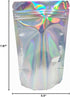 Resealable Stand Up Zipper Lock Bags | Clear Foil Food Storage Packaging | Heat Seal Pouches (50, 5.5x7.87 inch)
