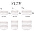 ZEJIA 5 Gram Sample Containers with Lids, Mini Makeup Containers, 50 Count Empty Plastic Travel Cosmetic Containers
