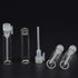 Teensery 100 Pcs Empty Perfume Sample Bottles, Mini Glass Refillable Vial Containers for Essential Oil