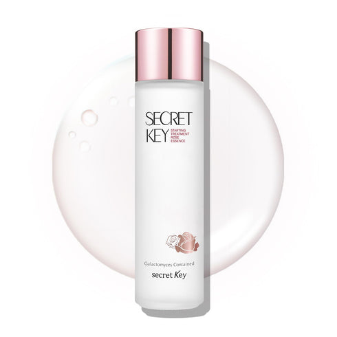 SECRETKEY Starting Treatment Essence Rose Edition, Nourishment & Hydration for Sensitive Skin, 5.07 fl. oz.