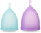 Reusable Menstrual Cup (Small & Large Size) Set of 2, Soft Silicone,
