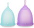 Reusable Menstrual Cup (Small & Large Size) Set of 2, Soft Silicone,