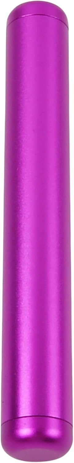 6Pack Aluminum Alloy Container, 4.33 x 0.55 x 0.55 Inches Metal Waterproof Storage, Pocket Holder Case for Traveling