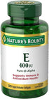 Nature's Bounty E 180mg Pure dI-Alpha Softgels, 120 Count