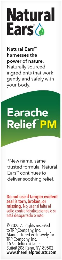 Homeopathic EarAche Relief PM Ear Drops - Nighttime Formula, 0.33 Fl. Oz.