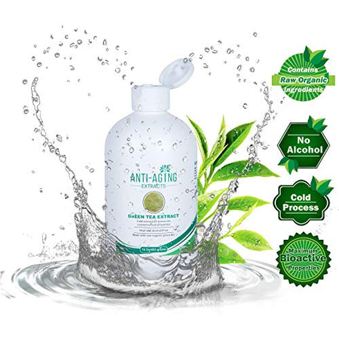Premium Grade Anti-Aging Green Tea Extract – Cosmetic Grade for Skincare, Hair & Scalp Care (8 Oz)