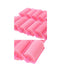 Pink Foam Sponge Hair Rollers, Large Size, 16 Pieces