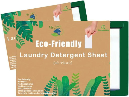 Laundry Detergent Sheets, 30 Pack, Instant Laundry Detergent Strips, Plastic Free, Sustainable, Disposable Sheets