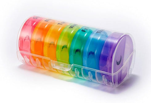 Wopanxye 2 7-Day Medical Box Travel Pill Organizer Case, Times a Day, Large AM/PM Weekly Pill Dispenser Planner