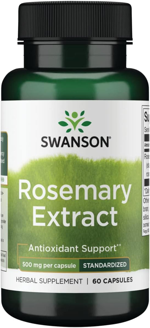 Swanson Rosemary Extract 500 Milligrams, 60 Capsules