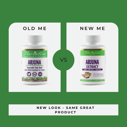 Paradise Herbs Arjuna, Super Potent, Ultra Pure, Antioxidant Supplement, Vegan, Non-GMO, 60 Vegetarian Capsules