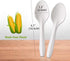 Eco-Friendly Compostable Spoons 150 Pieces Disposable Spoons Made from Starch Durable and Heat Resistant Biodegradable Utensils Great for Party Restaurant Suppluies or Daily Use