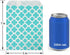 KEYYOOMY 100 Pcs Teal Blue Small Polka Dot Paper Candy Buffet Bags for Wedding & Birthday Party (5 x 7 inch)