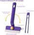 Oiyaku Lightweight Scraper Cleaning Brush with Hard Bristles and Built-in Garbage Holder, Multi-Surface Cleaner