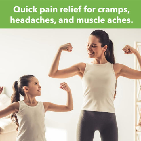 Pain Reliever for Cramps, Headaches, Irritability, Backaches, Menstrual & Joint Pain - Box of 24 Caplets