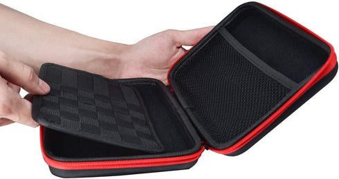 Eva Hard Protective Bag, Travel Case Organizer for Diabetic Supplies, Diabetes Testing Kit, Black