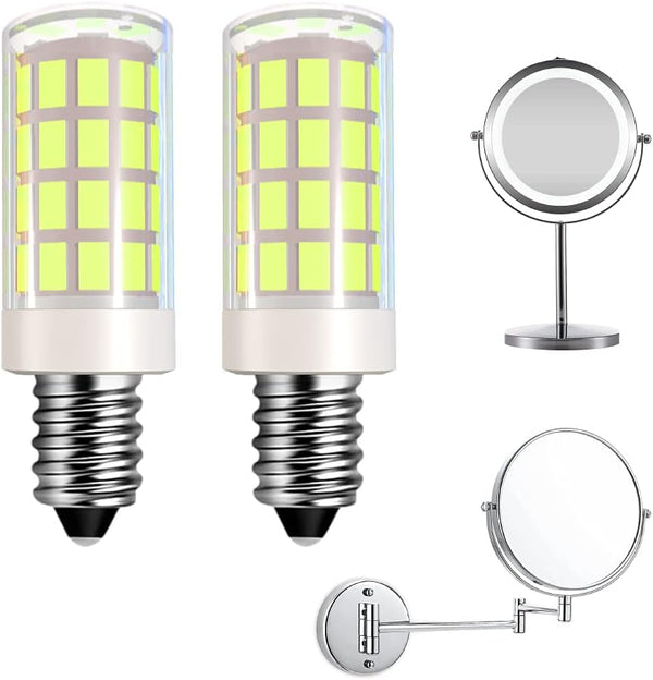 LED Makeup Mirror Bulb Replacement, Lighted Magnification Mirror for Vanity Makeup, 4W Equivalent to 40W Incandescent