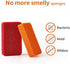 Heavy Duty Silicone Scrubber Sponges, 4 Pack for Kitchen and Bathroom Cleaning