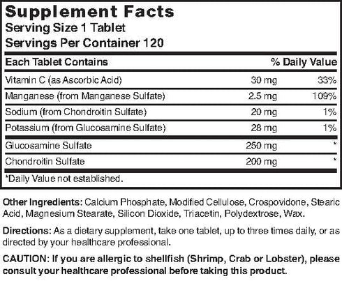 Glucosamine/Chondroitin Complex by Nature's Blend, 120 Tablets
