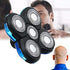 Shaver Blade Heads for 5 Heads Razor Blade Heads, Electric Razor Head Replacement Blades Beard Cutter Easy Install for Head and Face (Blue)