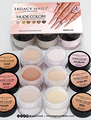 Legacy Nails Professional ACRYLIC NAIL POWDER COLLECTION - High-Pigment Formula for Long-Lasting Wear & Salon-Quality