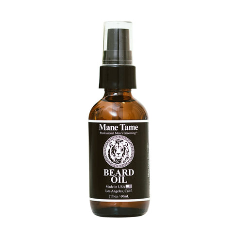MANE TAME Beard Oil 2 oz. Bottle - Certified Organic Hemp Oil - Softens Beard & Stops Itching