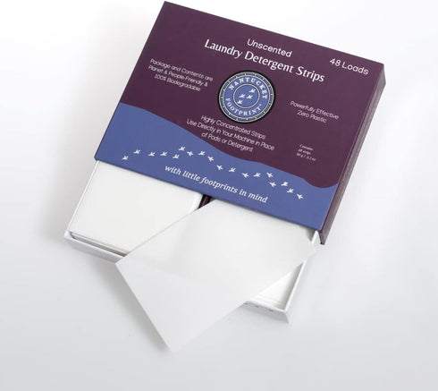 Premium Unscented Laundry Detergent Sheets, 48 Count, Plastic-Free, Non-Toxic, Liquidless