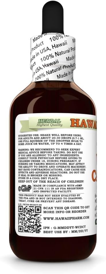 Hawaii Pharm 2 fl.oz Wild Carrot (Daucus Carota) Dry Seed Glycerite, All Natural, Vegan, Lab Tested Alcohol-Free Liquid