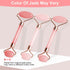 Gua Sha Facial Tools & Jade Roller Set, Face Gua Sha Tool, Ice Roller for Skin Care, Pink Gua Sha Stone Board Set