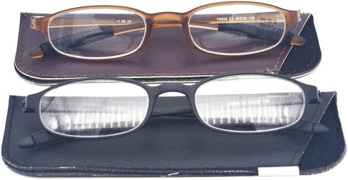Lightweight Reading Glasses, Flexible Memory Plastic Readers for Men and Women