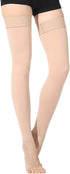 Ztl Thigh High Compression Stockings, Footless, 30-40 mmHg for Women & Men
