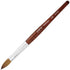 PANA Pure Kolinsky Hair Acrylic Nail Brush, Oval Crimped Shape with Mahogany Wood Handle (Size 6) for Nail Application