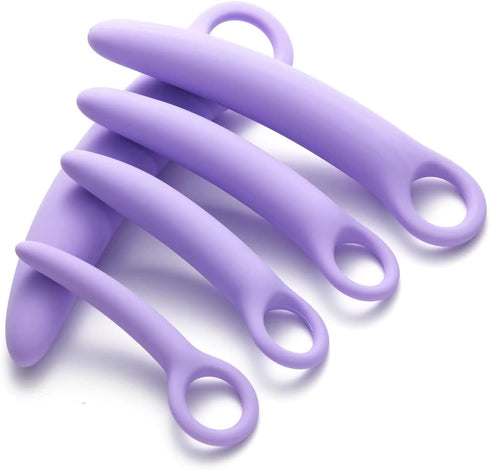 Qaveuny 5 Pack Set,Pelvic Silicone Pelvic Floor Muscle Dilator Trainer Wand Massager for WomenPelvic Floor